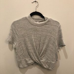 Grey Crop Top